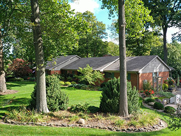 Residential Roofing Services Wooded Area