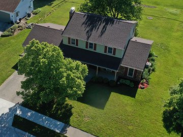 Residential Roofing Services Ariel View 