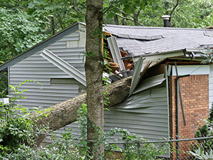 Storm Damaged Roof